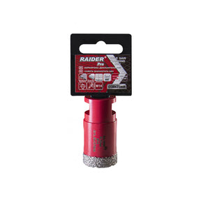 RAIDER Freza diamantata pentru frezare uscata M14 x 30 mm Utilizare indelungata Taiere extrem de rapida Taiere fara apa Carotele de gaurire sunt proiectate sa fie montate pe poli Raider - scule electrice si unelte profesionale - BricoMart