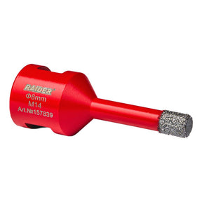 RAIDER Freza diamantata pentru frezare uscata M14 x 8 mm Utilizare indelungata Taiere extrem de rapida Taiere fara apa Carotele de gaurire sunt proiectate sa fie montate pe poli Raider - scule electrice si unelte profesionale - BricoMart