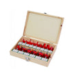 RAIDER Freze profilate Router bits ø8mm set 15pcs Cutie de depozitare din lemn Raider - scule electrice si unelte profesionale - BricoMart