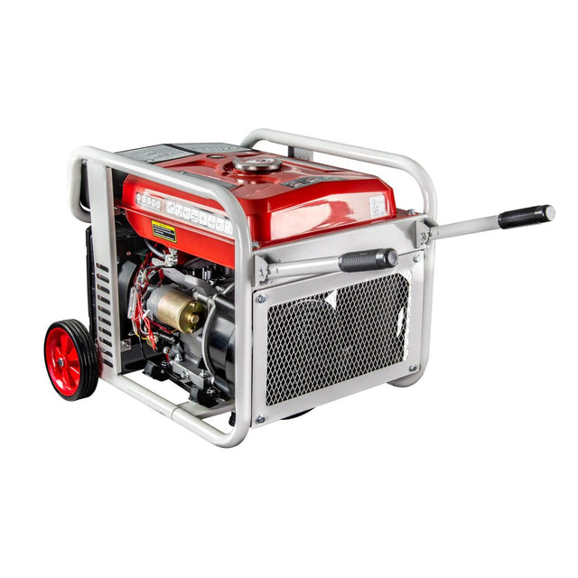 RAIDER Generator benzina 4 timpi 4.5kW inverter pornire el. RD - GG13 Generatorul este echipat cu 2 x AC 230 V Are un regulator automat de tensiune (AVR) Raider - scule electrice si unelte profesionale - BricoMart