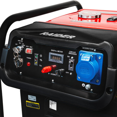 RAIDER Generator pe benzina 11kW RD - GG22 Generator puternic cu pornire electrică și stabilizare a tensiunii prin invertor Oferă 11 kW – ideal pentru alimentarea Raider - scule electrice si unelte profesionale - BricoMart