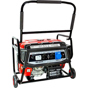 RAIDER Generator pe benzina 4 timpi 5.5kW pornire electrica RD - GG04 Generatorul este echipat cu o ieșire AC 230 V și DC 12 V, care este utilizat pentru încărcarea bateriilor Are un regulat Raider - scule electrice si unelte profesionale - BricoMart