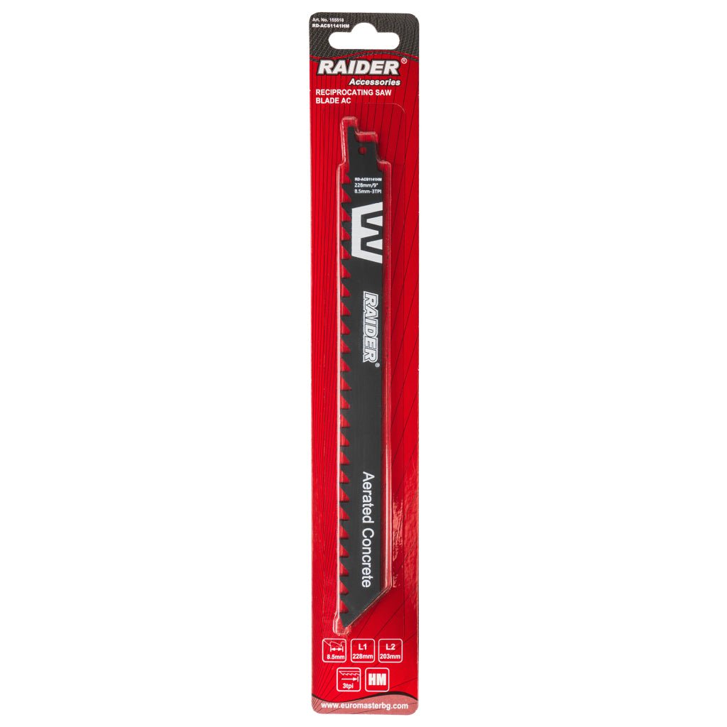 RAIDER Lama fierastrau sabie AC 228mm 8,5mm 3TPI RD - ACS1141HM Raider - scule electrice si unelte profesionale - BricoMart