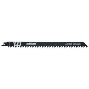 RAIDER Lama fierastrau sabie AC 300mm 8,5mm 3TPI RD-ACS1241HM Cuțitul RD-ACS1241HM este special conceput pentru tăierea betonului celular Cu o lungime de 300 mm, oferă un curs de luc Raider - scule electrice si unelte profesionale - BricoMart