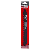 RAIDER Lama fierastrau sabie caramida 240mm 12,7mm 2TPI RD - BS1543HM Lungime: 240 mm, ceea ce oferă performanță excelentă și confort în timpul tăierii cărămizilor mai groase Dinți: 2TPI - p Raider - scule electrice si unelte profesionale - BricoMart