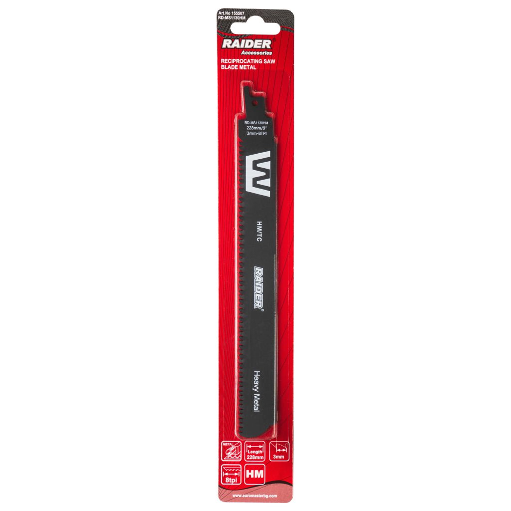 RAIDER Lama fierastrau sabie metal 228mm 3mm 8TPI RD - MS1130HM Raider - scule electrice si unelte profesionale - BricoMart