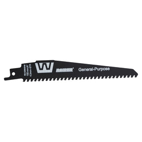 RAIDER Lama fierastrau sabie universala 150mm 4,3mm6TPI RD-GS940HM Cuțitul RD-GS940HM este conceput pentru a tăia o gamă variată de materiale, inclusiv lemn, metal, plastic și compozite C Raider - scule electrice si unelte profesionale - BricoMart