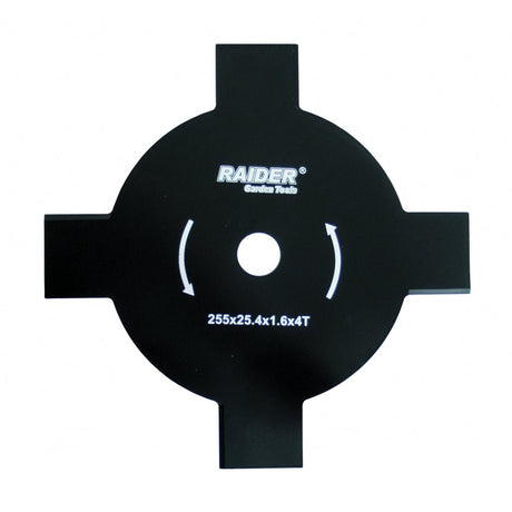 RAIDER Lama metalica ø255x25.4 mm cu 4 dinti pentru motocoasa Lama din INOX cu 4 dinti Raider - scule electrice si unelte profesionale - BricoMart