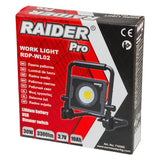 RAIDER Lampa de lucru 3,7V 10Ah 30W 3300lm USB dimabila RDP - WL02 Cu o luminozitate impresionantă de 7000 lumeni, lampa oferă o iluminare clară și uniformă, care reduce oboseala ochilor Raider - scule electrice si unelte profesionale - BricoMart