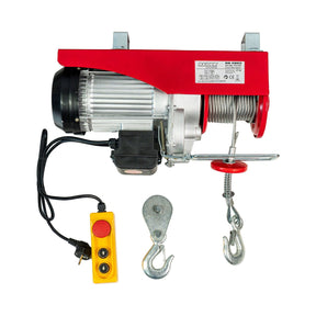 RAIDER Macara electrica 1000kg 1600W RD - EH03 Ridicare usoara a materialelor grele Sarcina maxima fara scripete suplimentar 500 kg Sarcina maxima cu scripete suplimen Raider - scule electrice si unelte profesionale - BricoMart