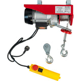 RAIDER Macara electrica 250kg 510W RD - EH01 Ridicare usoara a materialelor grele Sarcina maxima fara scripete suplimentar 125 kg Sarcina maxima cu scripete suplimen Raider - scule electrice si unelte profesionale - BricoMart