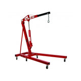 RAIDER Macara hidraulica tip "Girafa"1T Baza cu roti pentru deplasare usoara Constructie solida din otel de calitate Raider - scule electrice si unelte profesionale - BricoMart