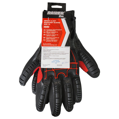 RAIDER Manusi rezistente la impact si taiere Velcro nr 10 RDP Raider - scule electrice si unelte profesionale - BricoMart