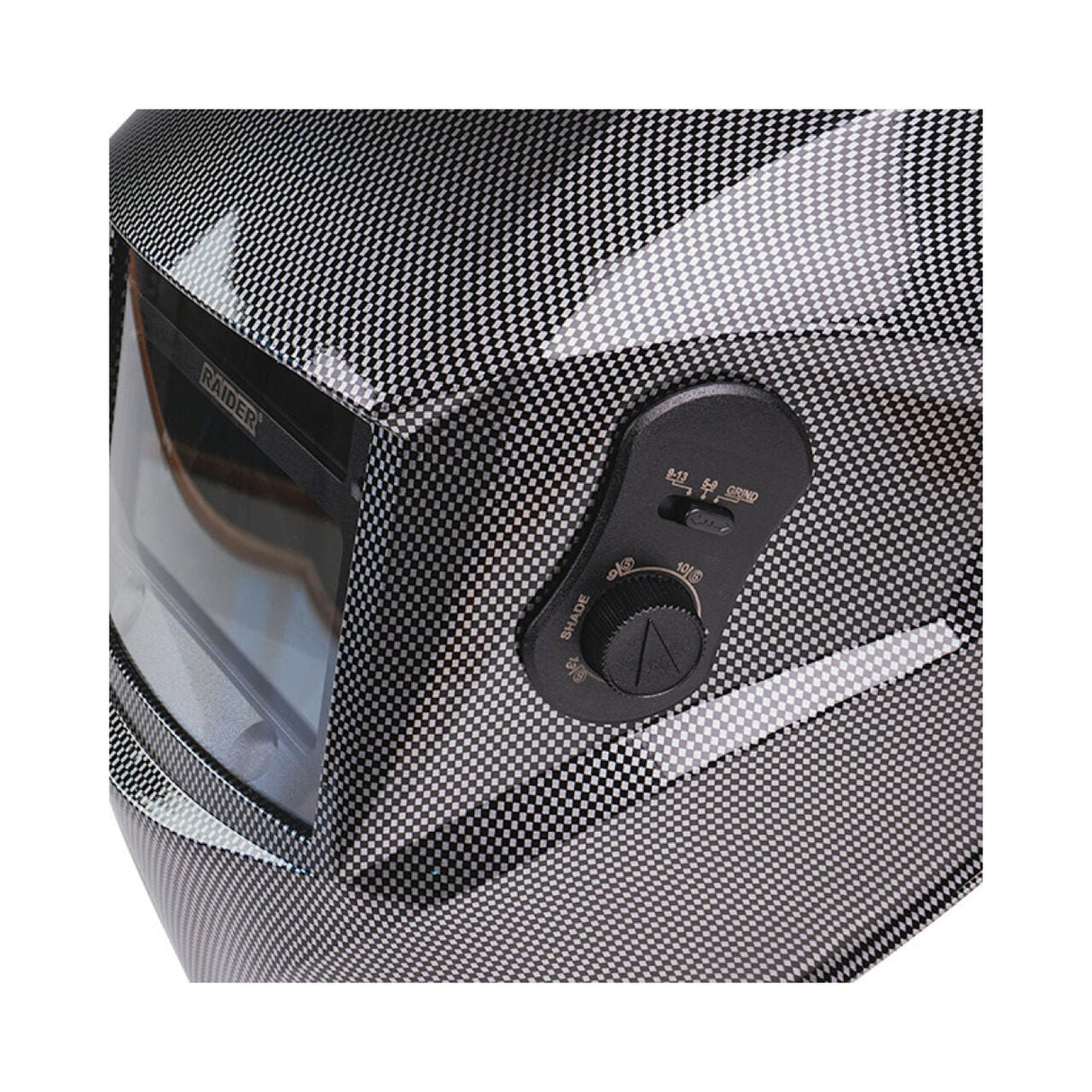 RAIDER Masca de sudura cu cristale lichide DIN 9 - 13 100x50 RD - WH08 Filtrul foto - solar se întunecă automat când începe sudarea și se luminează când procesul este terminat. Clasa de protecț Raider - scule electrice si unelte profesionale - BricoMart