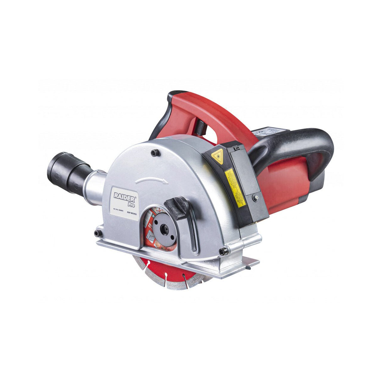 RAIDER Masina de frezat caneluri 1.7kW 150mm 5 - 40mm RDP - WCH02 Motor electric puternic de 1700 W care oferă până la 4000 de rotatii pe minut Posibilitatea de a regla adâncimea de tăie Raider - scule electrice si unelte profesionale - BricoMart