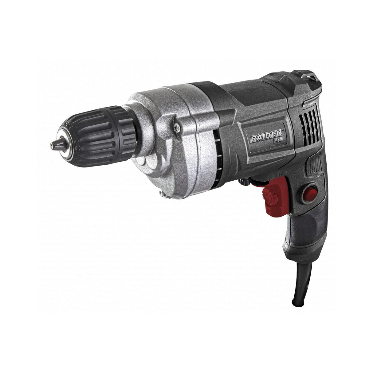 RAIDER Masina de gaurit 450W 10mm RDP - ID43 Black Edition Mandrina metalica Comutator de sens Buton de blocare in pozitia pornit Raider - scule electrice si unelte profesionale - BricoMart