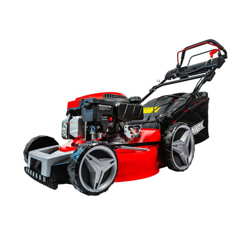 RAIDER Masina de tuns iarba autopropulsie 3.4cp 46cm 4in1 RD - GLM08 Sac colector - 60 litri Ajustarea inaltimii de taiere Latime taiere - 460 mm Raider - scule electrice si unelte profesionale - BricoMart