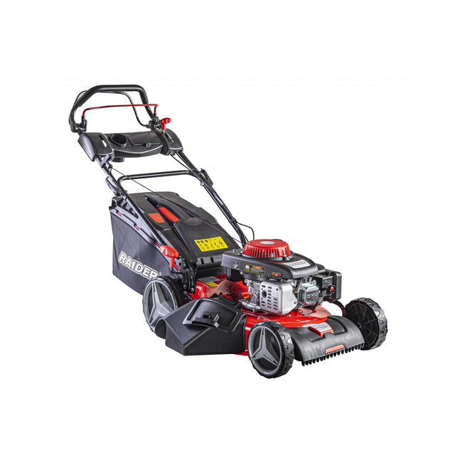 RAIDER Masina de tuns iarba autopropulsie 4.3cp 51cm 4in1 RD - GLM09 Sac colector - 65 litri Pornire manuala Ajustarea inaltimii de taiere Latime taiere - 510 mm Raider - scule electrice si unelte profesionale - BricoMart