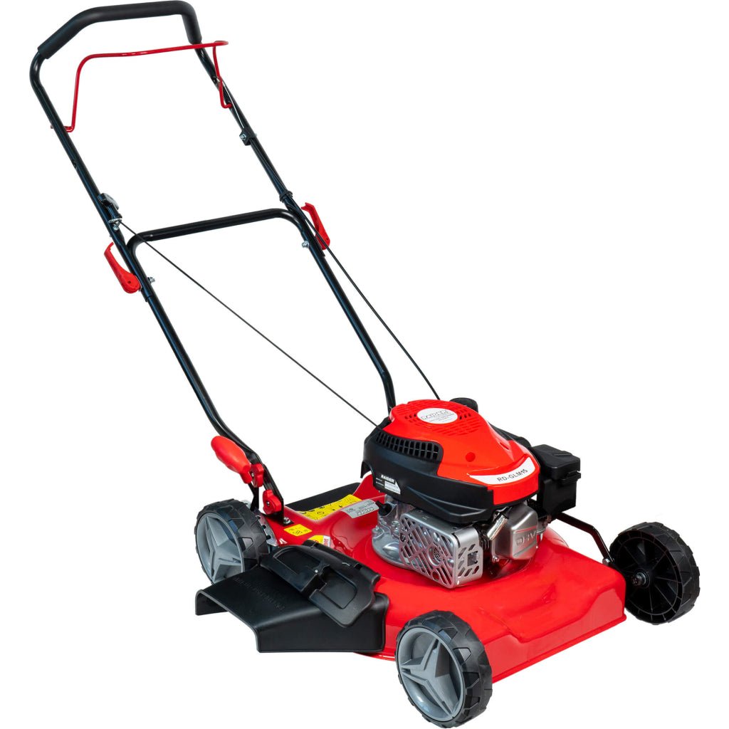 RAIDER Masina tuns iarba benzina autoprop. 2.5kW 51cm 3in1 RD - GLM15 Clapeta pentru evacuarea laterala Ajustarea inaltimii de taiere Latime taiere - 510 mm Raider - scule electrice si unelte profesionale - BricoMart