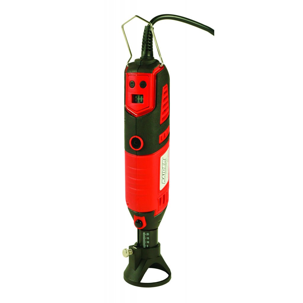 RAIDER Mini freza 170W cu 126 accesorii in cutie RD - MG09 Turatie reglabila Display LCD Arbore flexibil pentru o gravură precisă si comoda Cutie de transport cu accesorii Stand t Raider - scule electrice si unelte profesionale - BricoMart