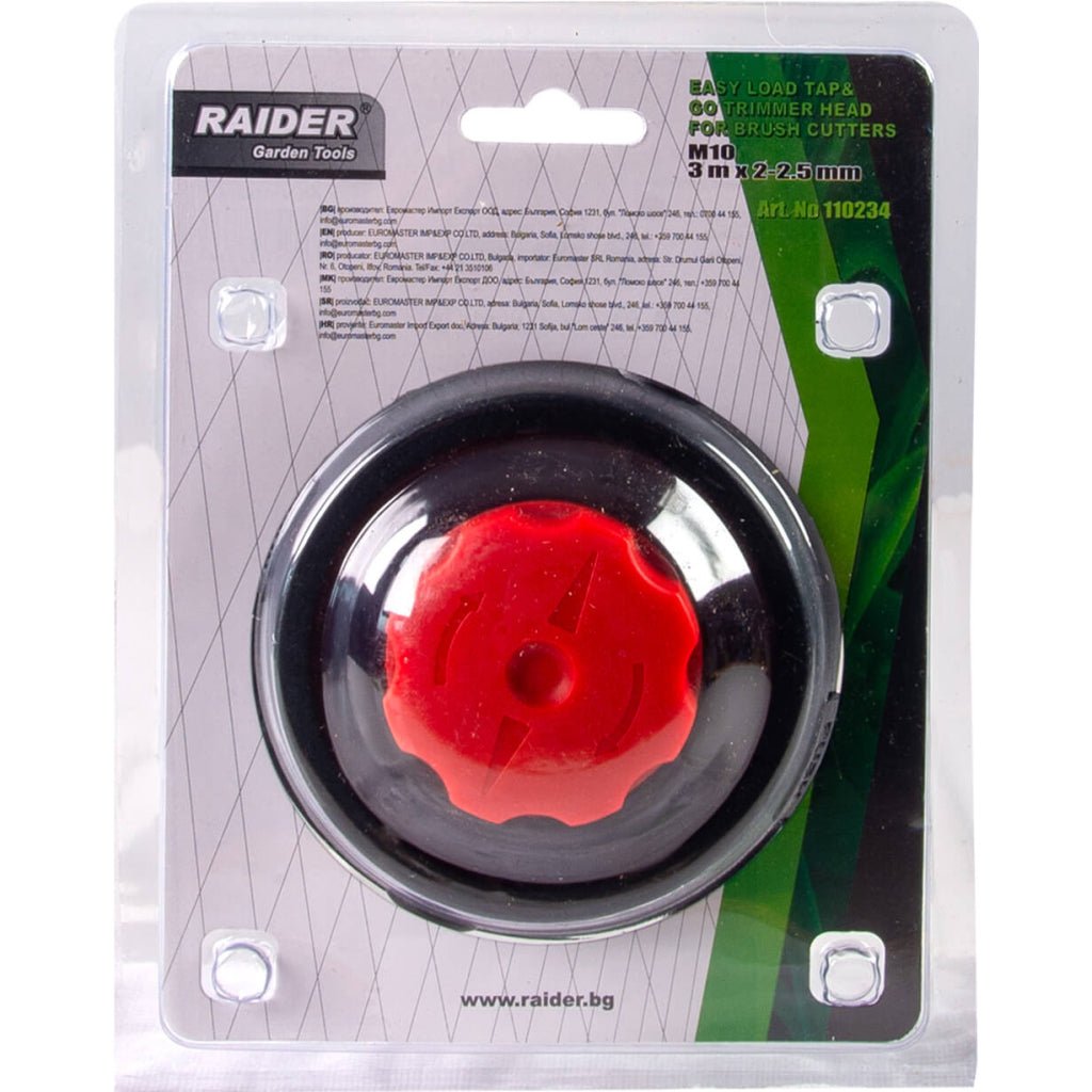 RAIDER Mosor cu fir pentru motocoasa M10x1.25LH RD Fast and easy winding of the cord Raider - scule electrice si unelte profesionale - BricoMart
