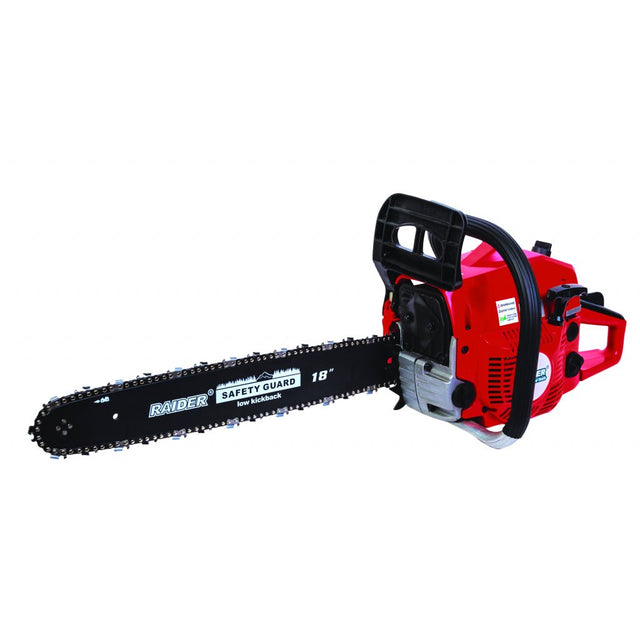 RAIDER Motofierastrau benzina cu lant 450mm (18") 2200W RD - GCS08 Motor puternic si economic Timp de raspuns rapid al franei de urgenta Ungerea automata a lantului Sistem de pornire cu d Raider - scule electrice si unelte profesionale - BricoMart