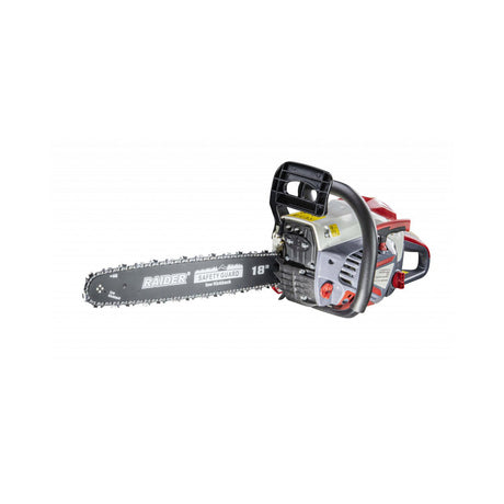 RAIDER Motofierastrau cu lant 450mm 2400W .325".058" 72 RDP - GCS26 Motor puternic si economic Timp de raspuns rapid al franei de urgenta Ungerea automata a lantului Lama de dimensiuni mar Raider - scule electrice si unelte profesionale - BricoMart