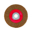 RAIDER Perie circulara din sarma otel acoperire alama 5/125mm Perie de sarma din otel cu acoperire de alama Raider - scule electrice si unelte profesionale - BricoMart