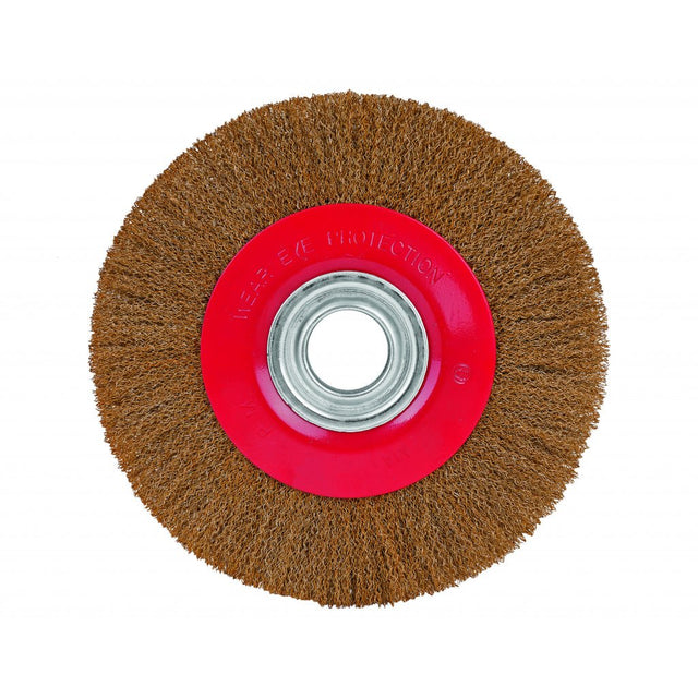 RAIDER Perie circulara din sarma otel acoperire alama 5/125mm Perie de sarma din otel cu acoperire de alama Raider - scule electrice si unelte profesionale - BricoMart