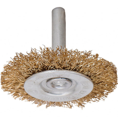 RAIDER Perie circulara din sarma ptr bormasina 4/100mm Coada cilindrica Perie de sarma din otel cu acoperire de alama Raider - scule electrice si unelte profesionale - BricoMart