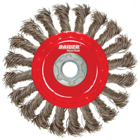 RAIDER Perie circulara rotativa pentru polizor unghiular 75 mm Otel carbon Raider - scule electrice si unelte profesionale - BricoMart
