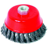 RAIDER Perie sarma rotativa cu toroane, clopot 100mm Forma de oala Otel carbon Proiectat pentru polizoare unghiulare Raider - scule electrice si unelte profesionale - BricoMart