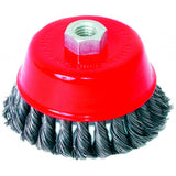 RAIDER Perie sarma rotativa cu toroane, clopot 75mm Forma de oala Otel carbon Proiectat pentru polizoare unghiulare Raider - scule electrice si unelte profesionale - BricoMart