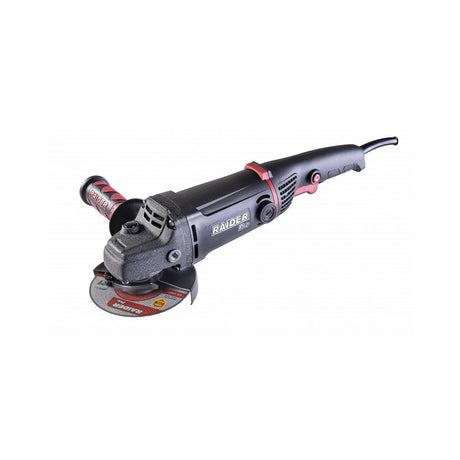 RAIDER Polizor unghiular 125 mm x 1200 W RDP - AG63 Black edition Pornire lenta electronica Blocarea discului Maner auxiliar ergonomic Corp alungit pentru control mai bun Raider - scule electrice si unelte profesionale - BricoMart