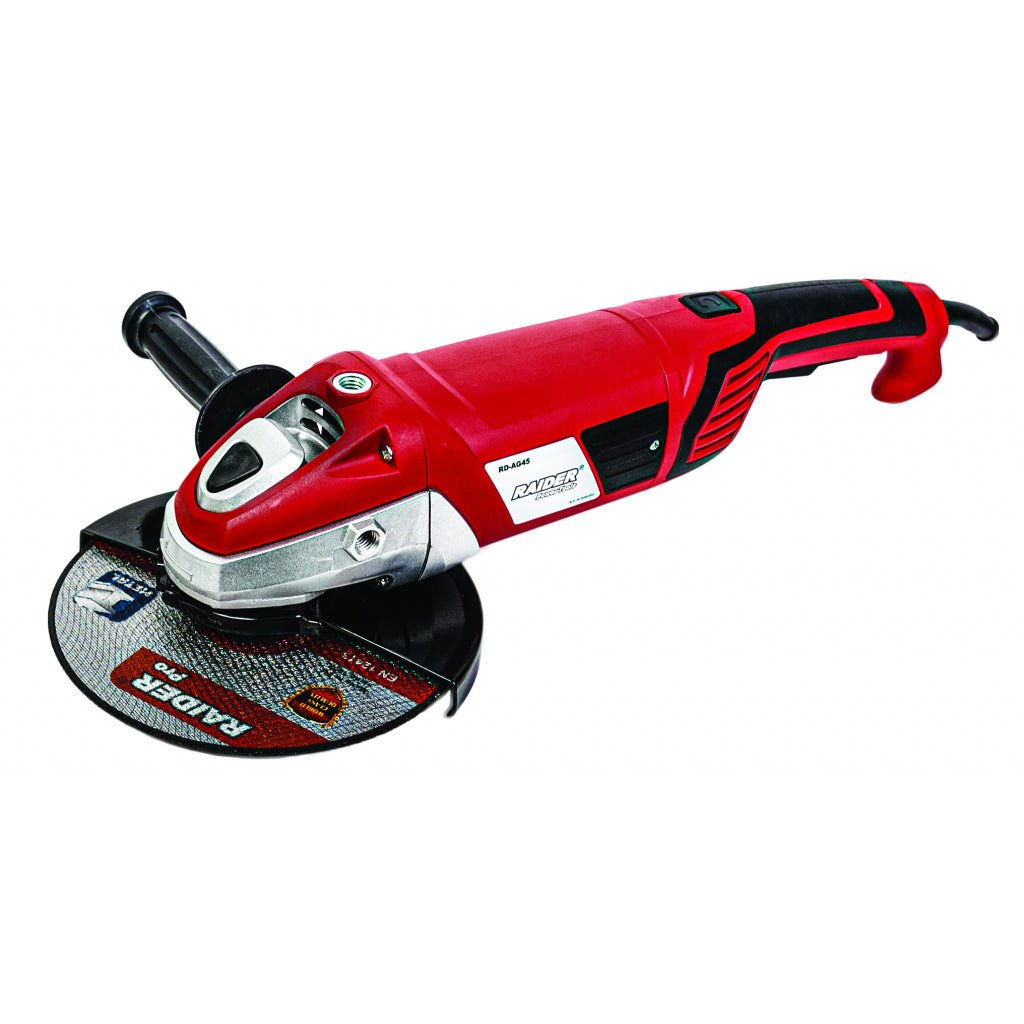 RAIDER Polizor unghiular 230mm 2500W maner pivotant RD - AG45 Blocarea discului Maner auxiliar Raider - scule electrice si unelte profesionale - BricoMart