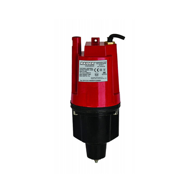 RAIDER Pompa de apa submersibila 300W, 3/4" 18L/min RD - WP19 (4) Pentru pomparea apei curate Absorbtie in partea inferioara Raider - scule electrice si unelte profesionale - BricoMart