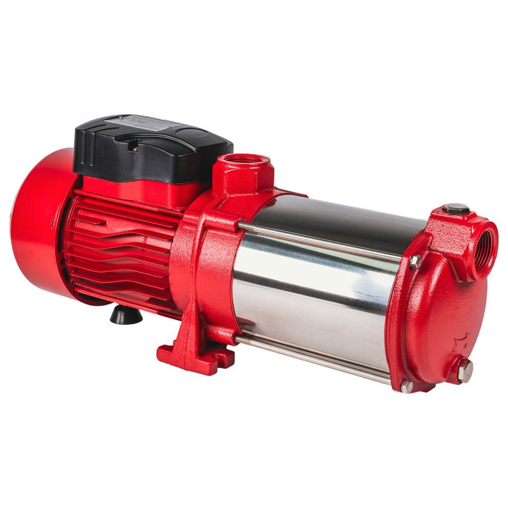 RAIDER Pompa multietajata orizontala 5T 1kW 1" 90L/min58m RD - MSWP86 Cu un debit maxim de 90 de litri pe minut, pompa este capabilă să pompeze cantități mari de apă într - un timp scurt, ceea Raider - scule electrice si unelte profesionale - BricoMart