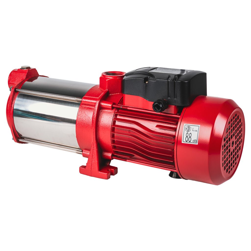 RAIDER Pompa multietajata orizontala 5T 1kW 1" 90L/min58m RD - MSWP86 Cu un debit maxim de 90 de litri pe minut, pompa este capabilă să pompeze cantități mari de apă într - un timp scurt, ceea Raider - scule electrice si unelte profesionale - BricoMart