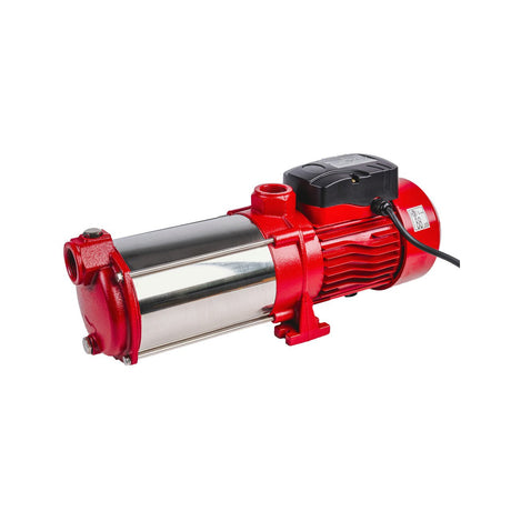 RAIDER Pompa multietajata orizontala 6T1350W 1"90L/min70m RD - MSWP87 Această pompă este echipată cu șase turbine, care asigură o eficiență ridicată de pompare. Turbinele măresc presiunea ap Raider - scule electrice si unelte profesionale - BricoMart