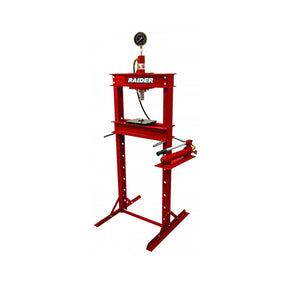 RAIDER Presa hidraulica de banc cu indicator presiune 12t RD - HP03 Constructie solida din otel Indicator de presiune Raider - scule electrice si unelte profesionale - BricoMart