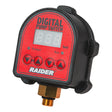 RAIDER Presostat electronic 1.5kW 1/4" 80°C Digital RD - EPC06 Control digital precis – asigura pornirea si oprirea corecta a pompei, prevenind ciclurile nedorite de on/off Protectie Raider - scule electrice si unelte profesionale - BricoMart