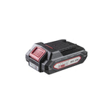 RAIDER R20 Acumulator Li - ion 20V 2Ah pentru RDP - R20 System Cuplare rezistenta prin culisare Afisarea starii bateriei Incarcarea controlata a fiecarei celule interne ( BMS ) Raider - scule electrice si unelte profesionale - BricoMart