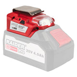 RAIDER R20 adaptor USB cu lampa pentru seria R20 LED lighting Portul USB poate fi folo sit ca baterie externa Raider - scule electrice si unelte profesionale - BricoMart