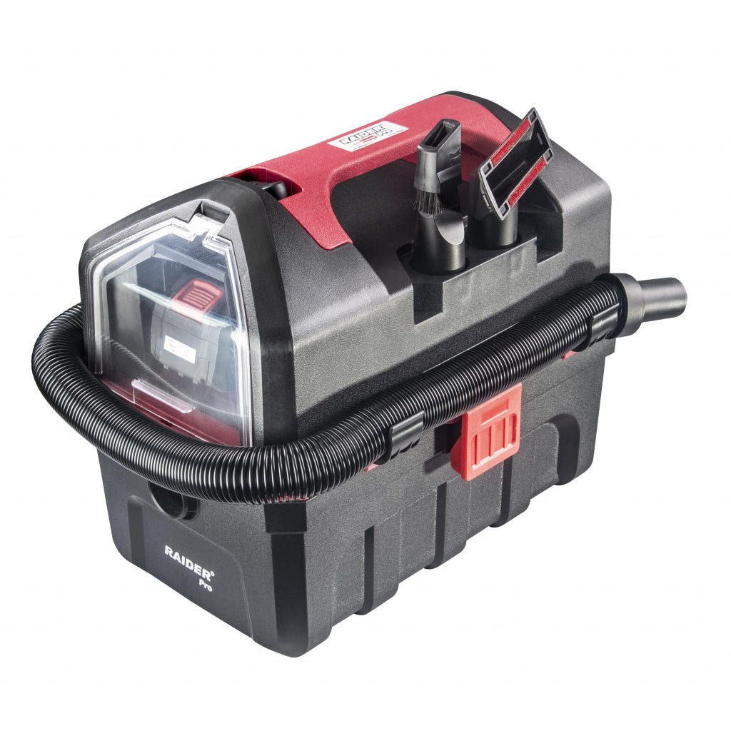 RAIDER R20 Aspirator motor fara perii 10L HEPA Solo SDWCH20 Motor electric fără perii care oferă putere mare de aspirare și durată lungă de viață Funcție de aspirație și evacuare A Raider - scule electrice si unelte profesionale - BricoMart