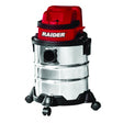 RAIDER R20 Aspirator umed/uscat 20V Li - ion 15L RDP - SDWC20 SOLO Construit pe roti Pentru suprafete uscate si umede Raider - scule electrice si unelte profesionale - BricoMart