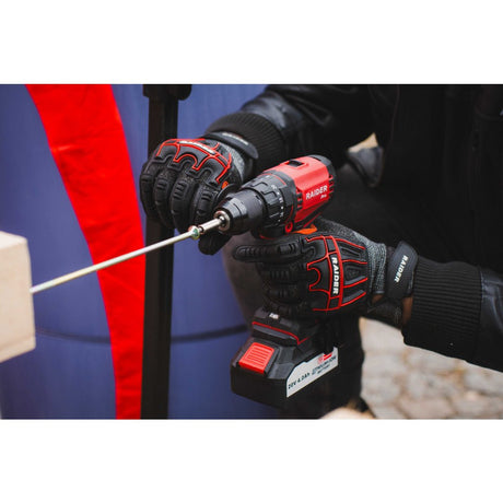 RAIDER R20 Bormasina cu percutie brushless 13mm60Nm Solo RDP - YBID20 Motorul fără perii oferă o eficiență mai mare, o durată de viață mai lungă a sculei și o uzură mai mică Dispune de o man Raider - scule electrice si unelte profesionale - BricoMart