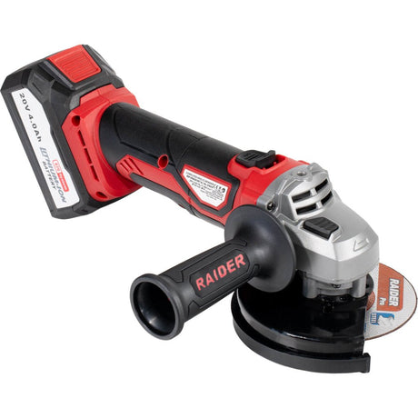 RAIDER R20 Bormasina si polizor unghiular2Ah 4Ah RDP - PBCDI20&SPAG20 RDP - PBCDI20&SPAG20”” conține - polizor unghiular fără fir și mașină de găurit cu acumulator Setul are doi acumulatori cu Raider - scule electrice si unelte profesionale - BricoMart