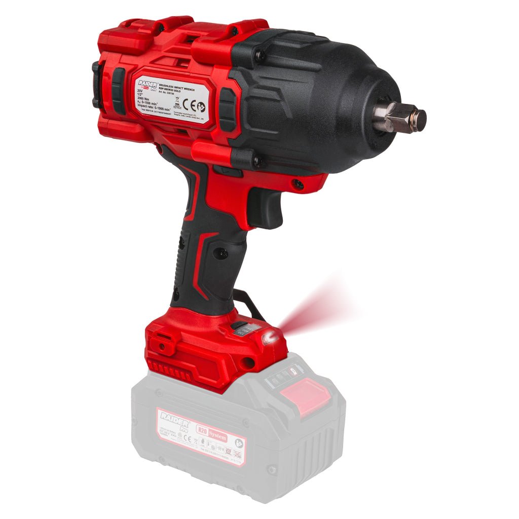 RAIDER R20 Cheie de impact 1/2" 2000Nm 3 vit. LED Solo RDP - BBIW20 Raider - scule electrice si unelte profesionale - BricoMart