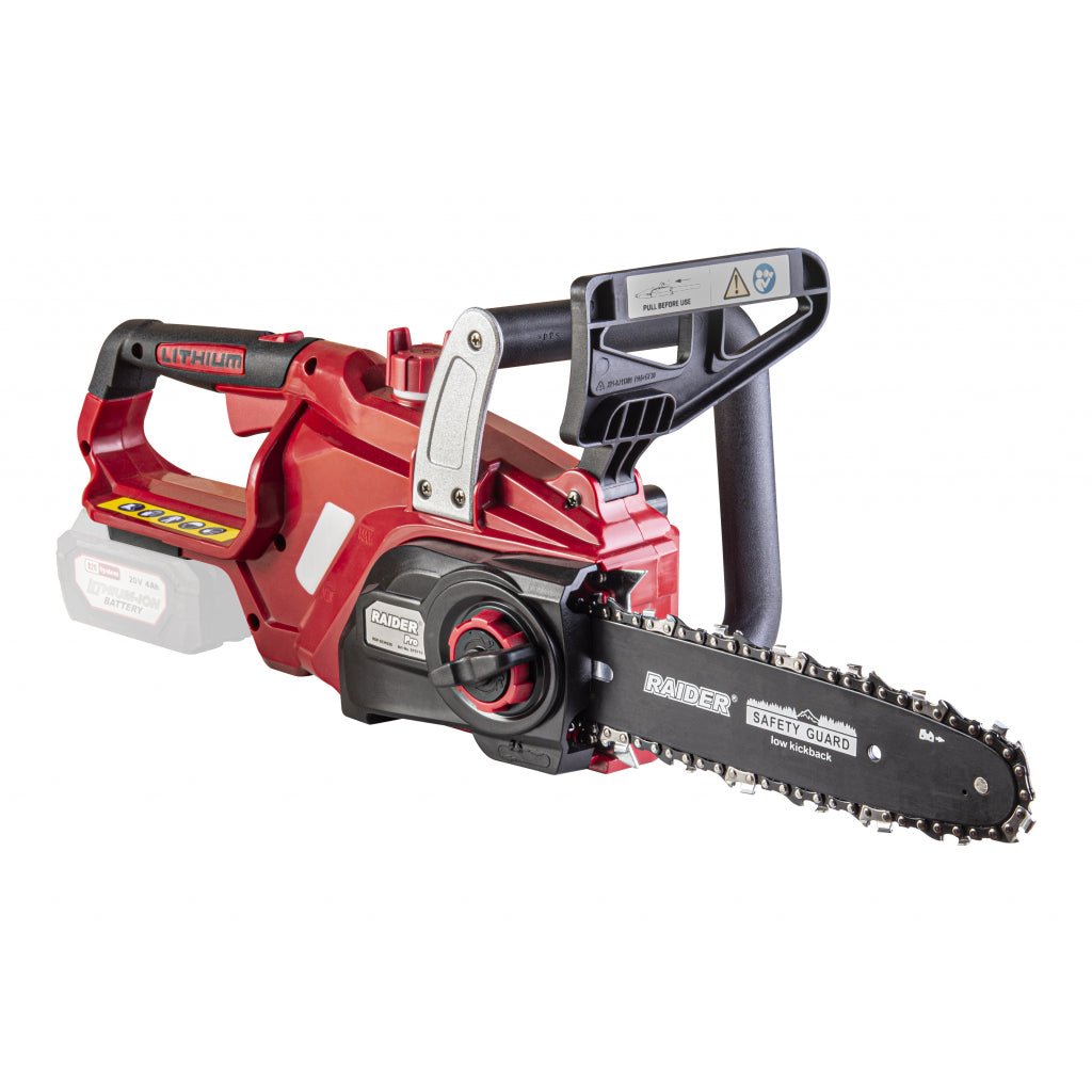 RAIDER R20 Fierastrau electric cu lant 250mm (10") RDP - SCS20 Raider Pro R20 System Usor si confortabil Intinzator ce nu are nevoie de scule suplimentare Frana de siguranta la lant Raider - scule electrice si unelte profesionale - BricoMart