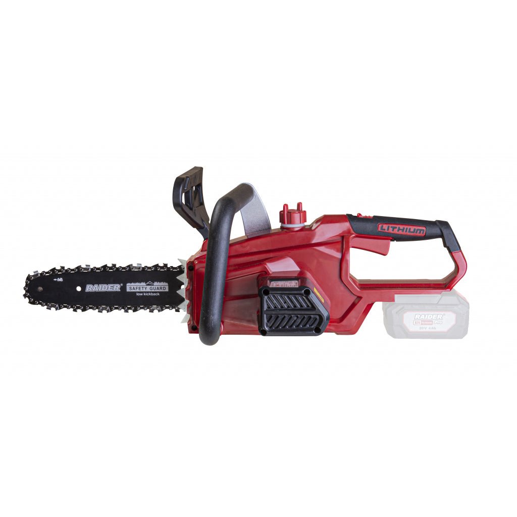 RAIDER R20 Fierastrau electric cu lant 250mm (10") RDP - SCS20 Raider Pro R20 System Usor si confortabil Intinzator ce nu are nevoie de scule suplimentare Frana de siguranta la lant Raider - scule electrice si unelte profesionale - BricoMart